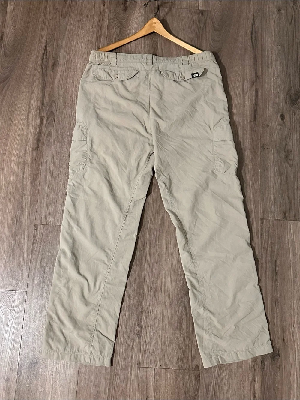 The North Face Men's Cargo Pants in Light Khaki Pockets Outdoor Durable